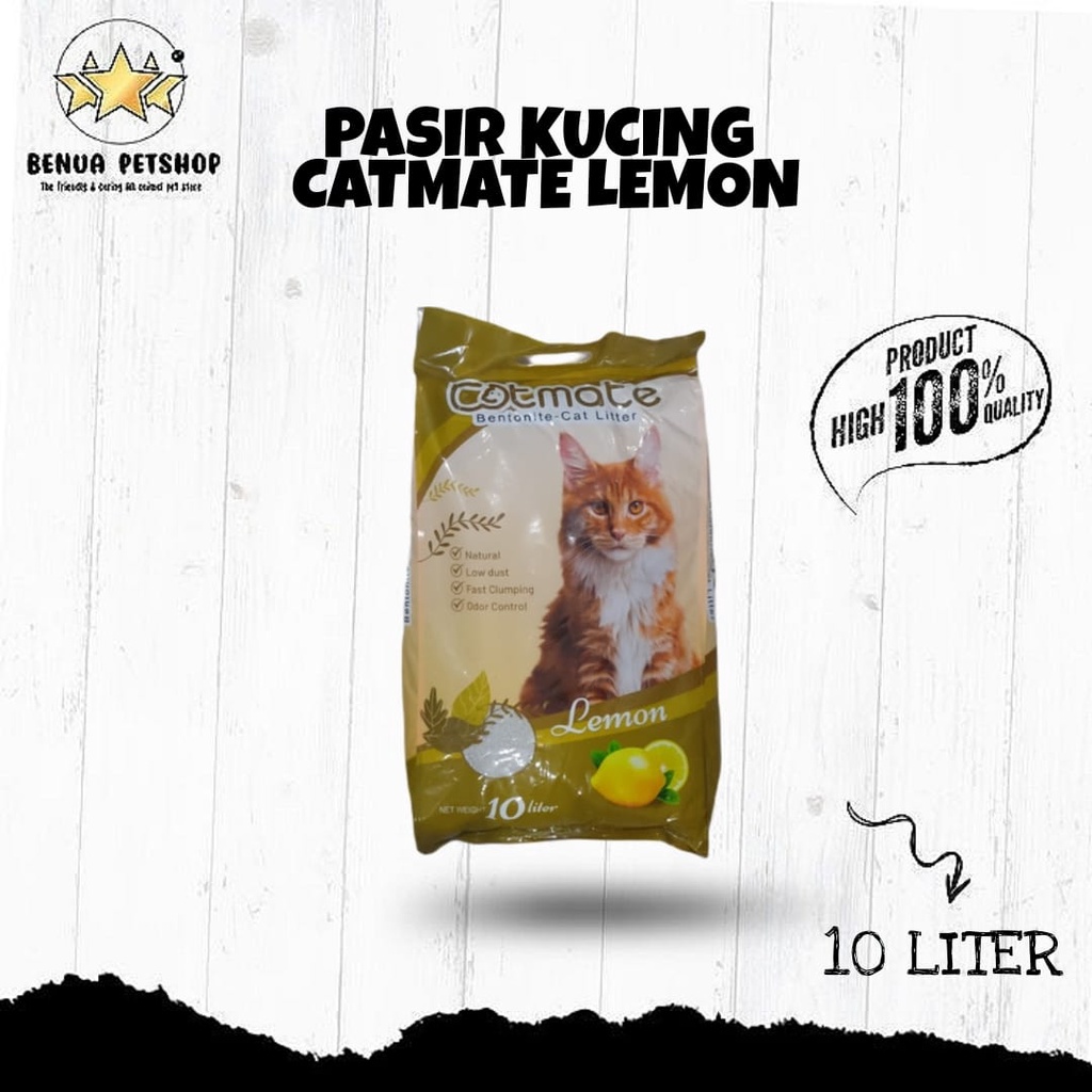 PASIR KUCING CATMATE BENTONITE LITTER IMPORT - 10 LITER (GRAB GOSEND)