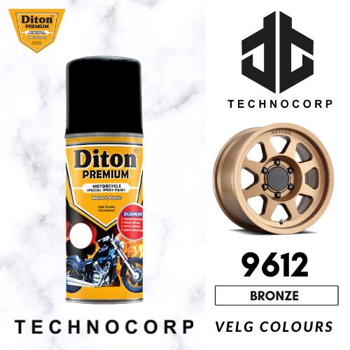 

Cat Semprot DITON PREMIUM 9612 BRONZE / VELG ROSE GOLD METALLIC