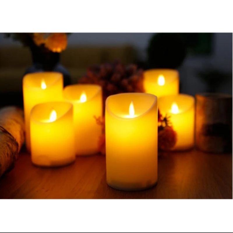 Lilin Goyang Led Diameter 7,5CM Tinggi 13CM