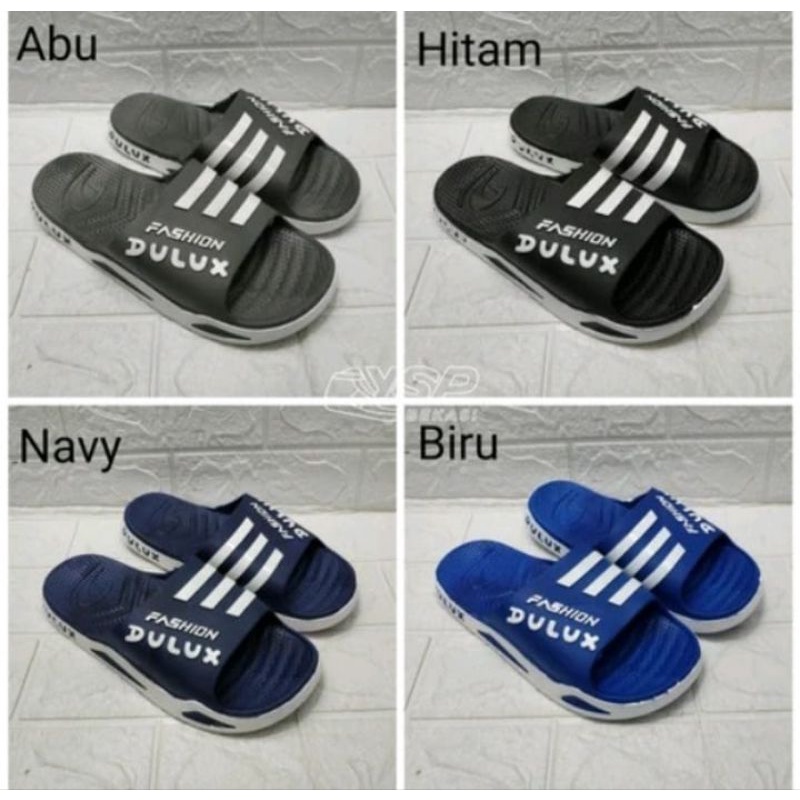 SANDAL KARET/DULUX - SANDAL DULUX CQ-076 SELOP TERBARU/SANDAL SLIDE ANAK PRIA & WANITA