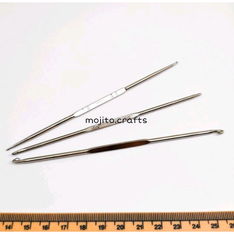 1 Buah Hakpen Rose / Jarum Rajut Merk Rose / Alat Rajut / Hakpen Rajut / Hakpen Rajut Silver / Hakpe