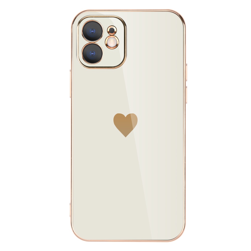 IPHONE Casing Ponsel Plating Solid Untuk Iphone13 14 Pro Max Pelindung Lensa Tritone Untuk Iphone12 11 Pro XS Max X XR 7 8 14 Plus Cover Case