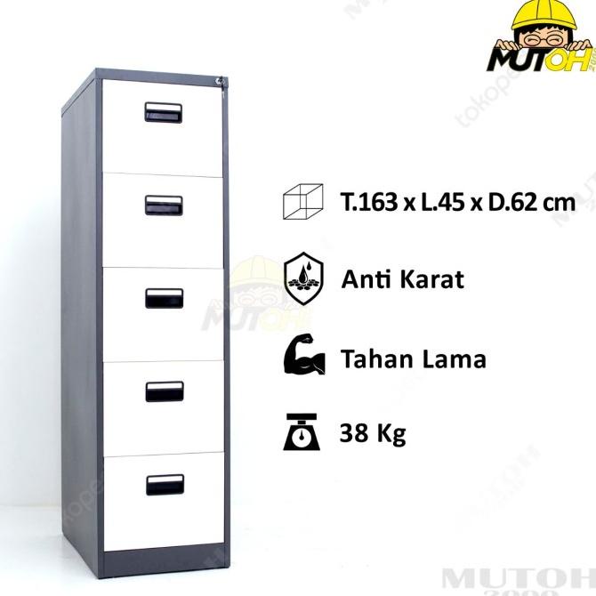

TERLARIS FILING CABINET BESI 5 SUSUN 5 LACI ORIGINAL