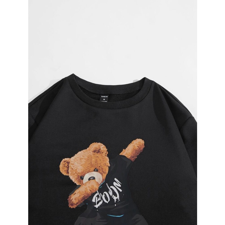 BOOM BEAR Sweatshirt Basic II Sweater Crewneck Print DTF II Sz M - XL Anak &amp; Dewasa ( Pria &amp; Wanita )