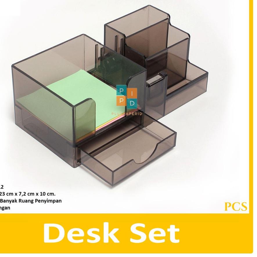 

Terjangkau KENKO - Desk Set 8312 Tempat Alat Tulis Plastik - Pcs 향