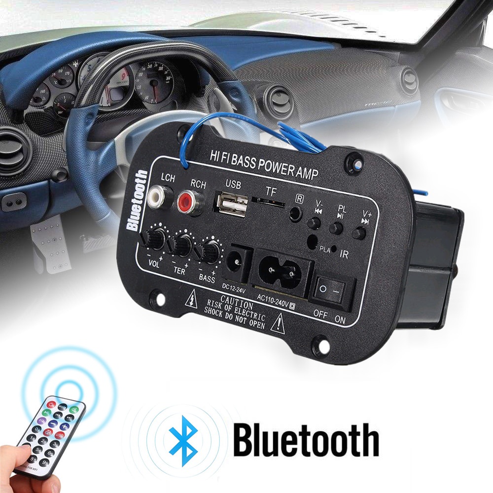 4/5/10 inch Amplifier Board Audio 220V three-purpose car digital amplifier mono Bluetooth