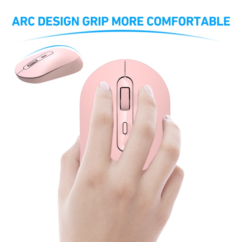 Bonkyo Mouse Wireless Optical 1000-1600 DPI 2.4Ghz USB Receiver