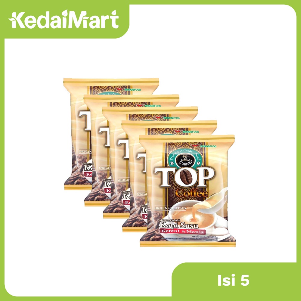 

Top Kopi Susu Kental & Manis Isi 5 x 30 Gram