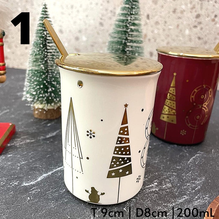 

NEW YORK MUG CHRISTMAS TREE MUG KERAMIK GELAS NATAL PREMIUM STYLE - NO 1