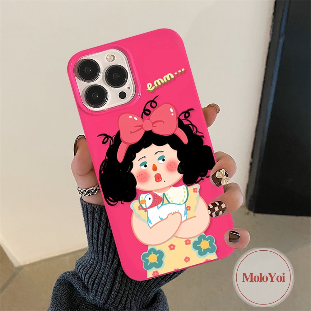 Case Cewek Lucu Kompatibel Untuk IPhone XR 11 13 12 14 Pro Max 7Plus 8Plus 7 8x XS Max SE 2020mawar Merah Imut Glossy Halus Lembut TPU Full Body Pelindung Penutup Belakang