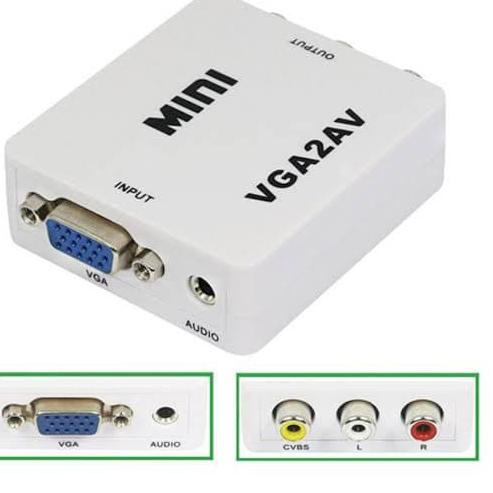 Ready VGA to RCA Converter / Converter VGA to AV / VGA to AV Mini Converter