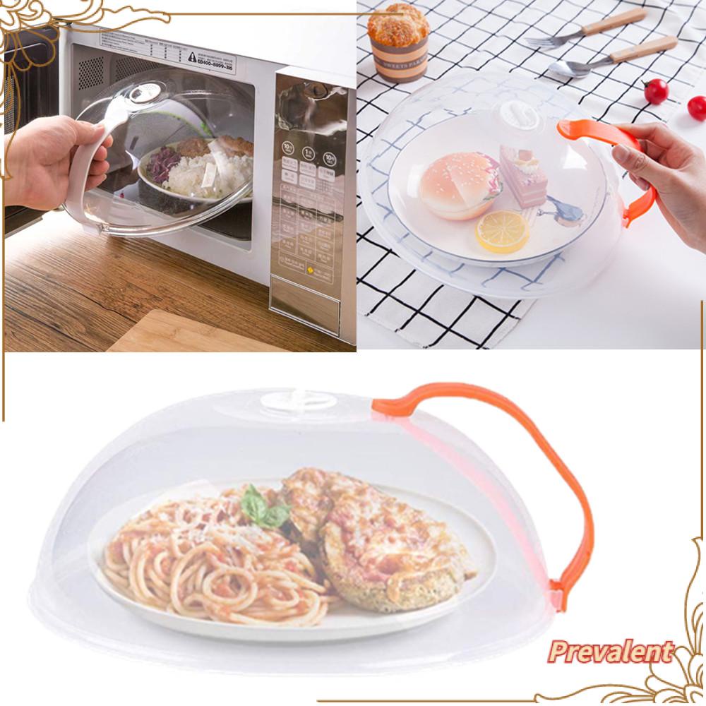 Preva Microwave Food Cover Removable Handle Plastik Tahan Panas Anti&lt;Unk&gt; Tutup Dapur
