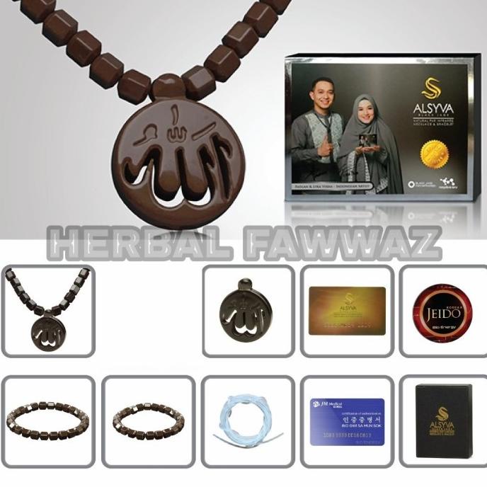 ALSYVA BLACK JADE - KALUNG DAN GELANG KESEHATAN
