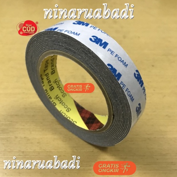 

✨TERBARU✔️ Double Tape 3M PE Foam Perekat Solasi Double Tape BB Busa 20 mm X 4.5 3M Double Foam Tape Busa