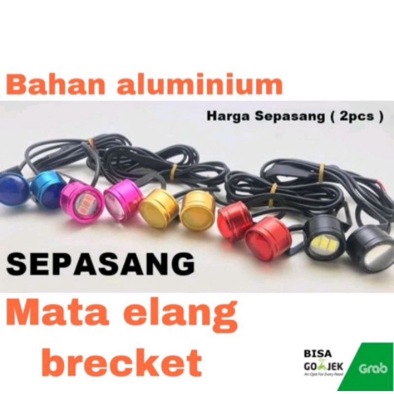 LED MATA ELANG PLUS BRAKET BISA KEDIP (sepasang)