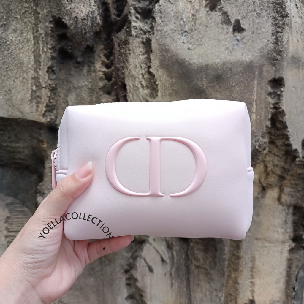 DIOR PINK FOAMY POUCH MAKE UP AUTHENTIC