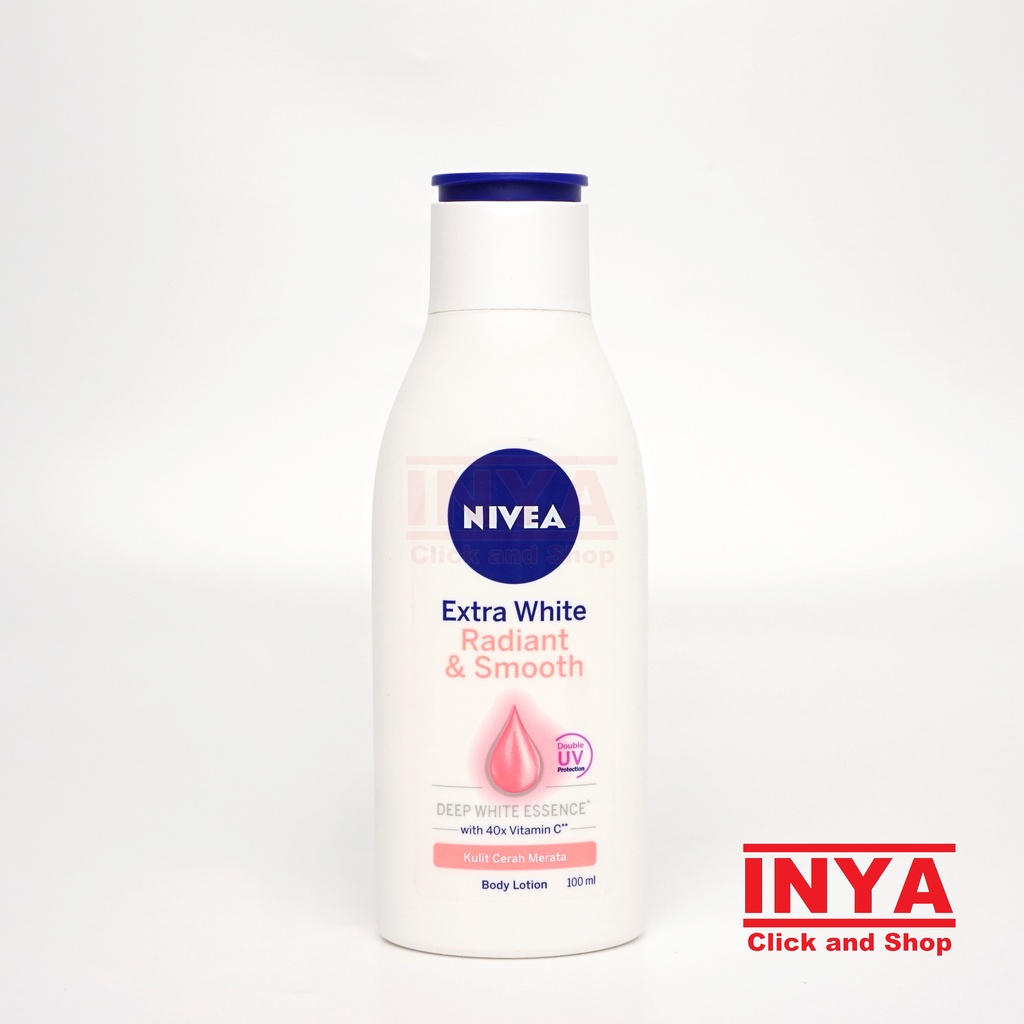 NIVEA EXTRA WHITE RADIANT AND SMOOTH 100ml - Hand and Body Lotion