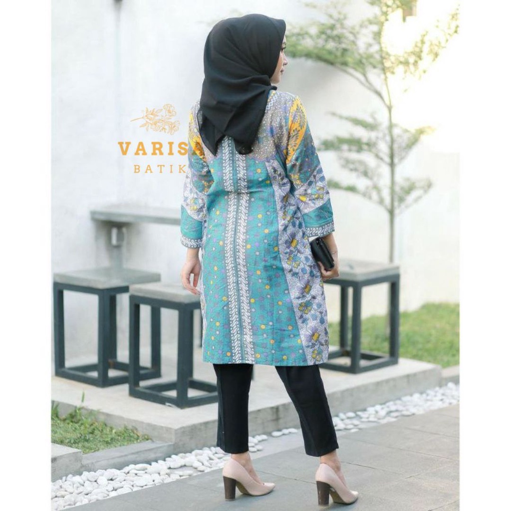 Jumbo Tunik Batik Soft | Atasan Tunik Batik Modern Katun Halus Kode BK SF Terbaru Terlaris