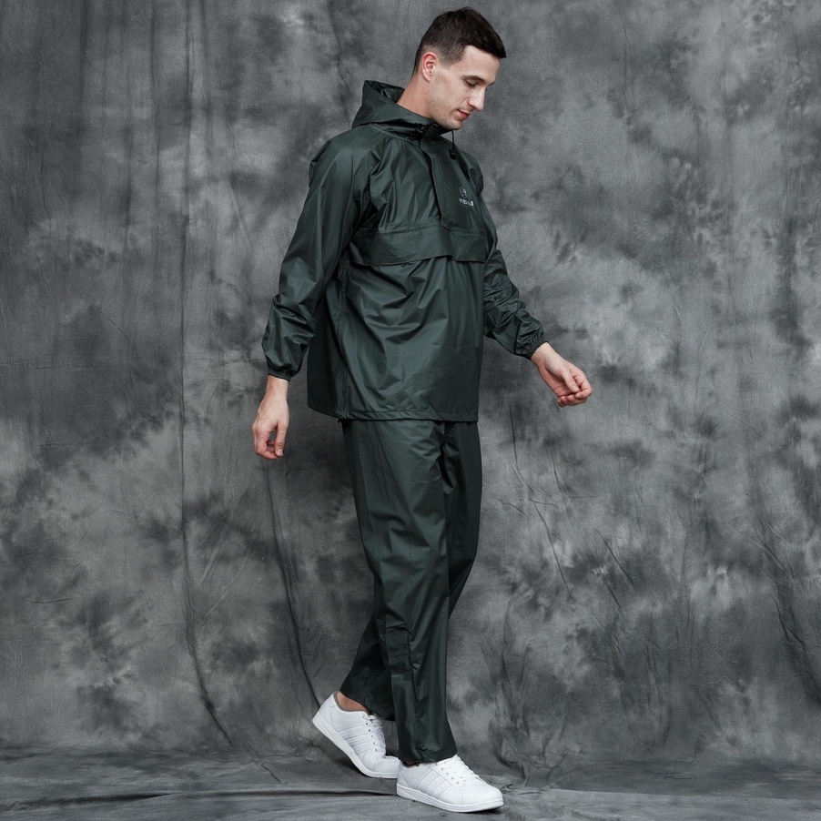 HOODJAS KANGAROO RAINCOAT Jas Hujan Saku Kangguru Pria Wanita Dewasa Anti Air Bahan PVC Waterproof