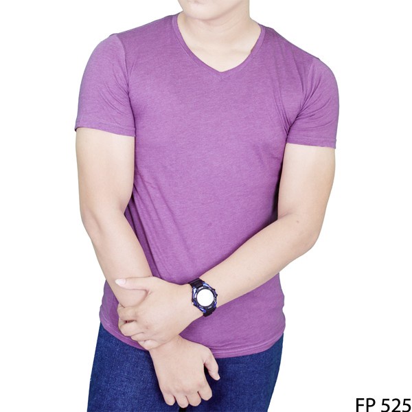 Kaos Pria V-Ncek Lengan Pendek FP 532