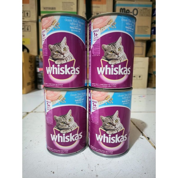 ( 12 Kaleng ) Makanan Kucing Whiskas Kaleng Ocean Fish 400G