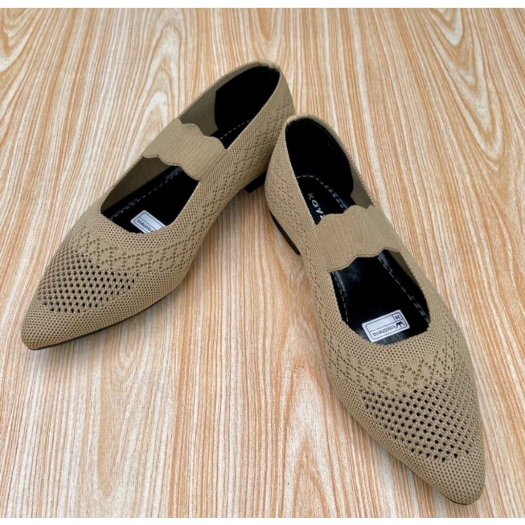 Sepatu Sandal balet wanita rajut import / Flatshoes terbaru berkualitas / sepatu sol karet&gt;&gt;&gt;queens_storee27