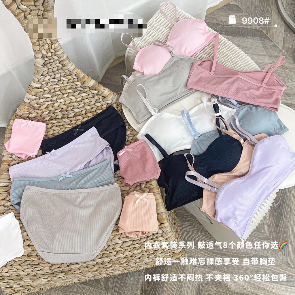 Bra Sexy BH Set Push Up Tanpa Kawat Pakaian Celana Dalam Wanita 142