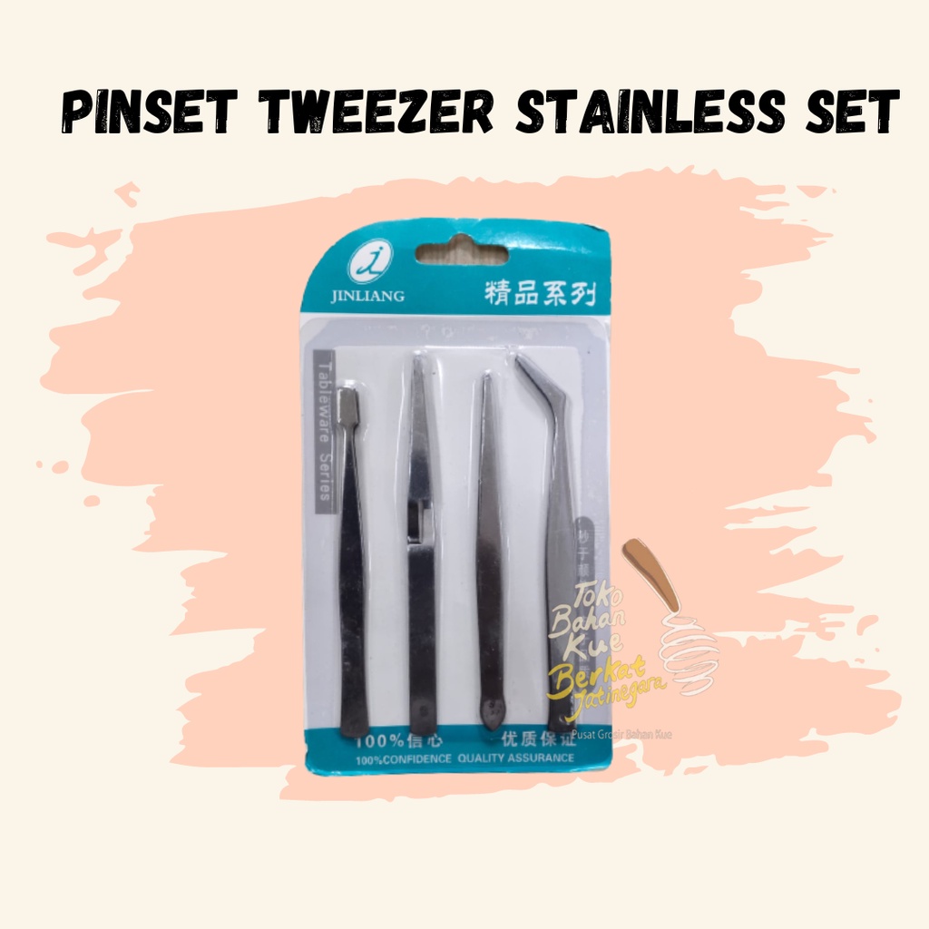 PINSET TWEEZER STAINLESS / PINSET UNTUK KUE