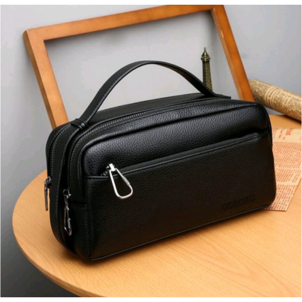 #IDH FASHION# GRC leather Clutch handbag tas tangan kulit pria tas genggam cassual