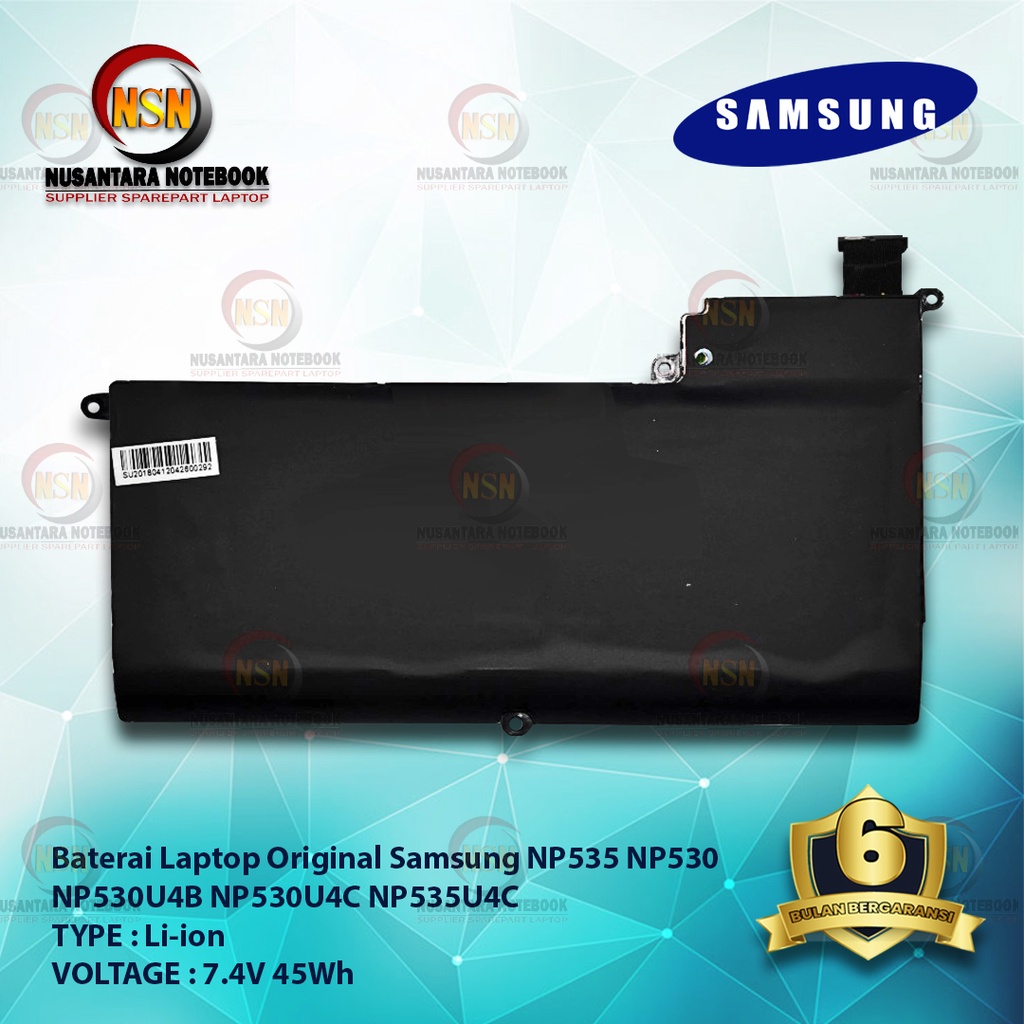 Baterai Laptop Original Samsung NP535 NP530 NP530U4B NP530U4C NP535U4C