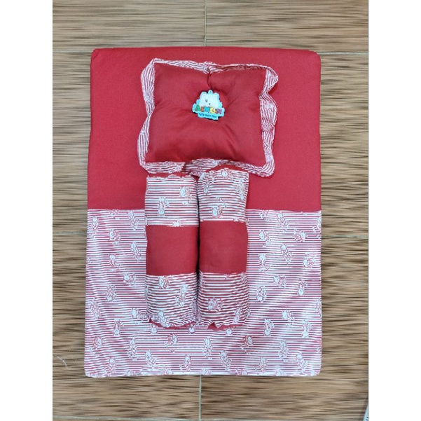 kasur matras bayi set bantal peyang bayi dan 2 guling / kasur bayi alas tidur