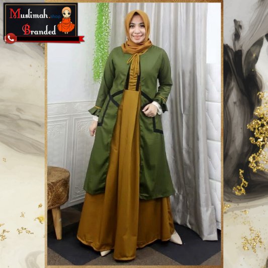DEURA Busana Muslim Terbaru / Dress Deura / Gamis Deura Original / Setelan Gamis Deura 262 MUSLIMAH 