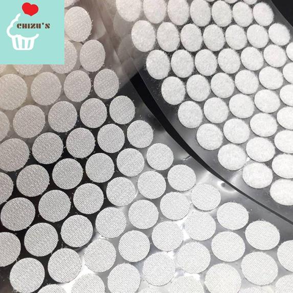 

U(78✉) [10mm] 100 Pairs Sticker Velcro Bulat | Busy Book | Double Sided Tape | Perekat | Stiker | Prepet | Prepetan | 1cm super keren