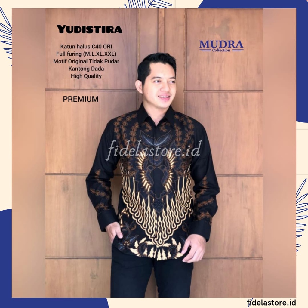 Batik Mudra Collection / Kemeja Batik Pria / Yudistira