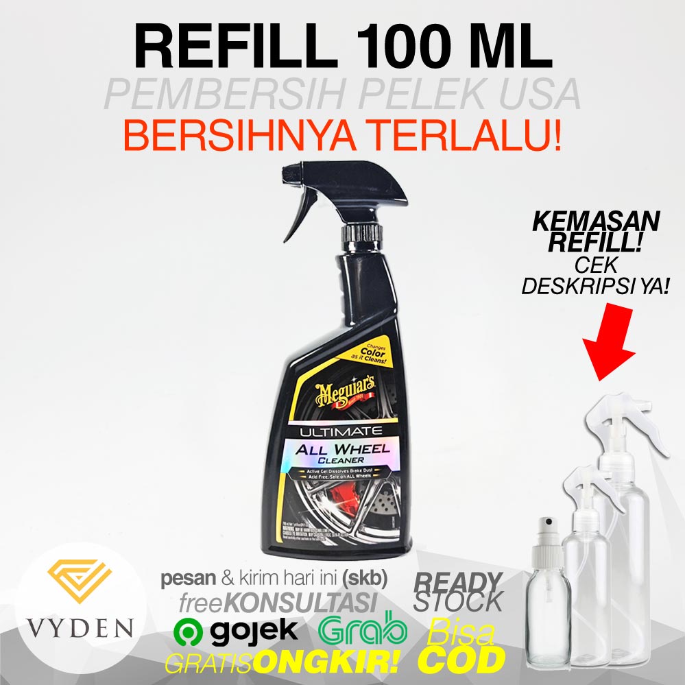MEGUIARS Ultimate All Wheel Cleaner 100ml ECER Pembersih Pelek Berdarah MURAH
