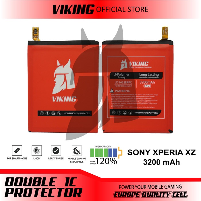 BATERAI VIKING SONY XPERIA XZ F8331 F8332 DOUBLE POWER