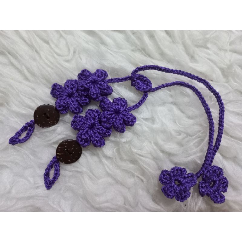 Strap Masker Rajut Bunga