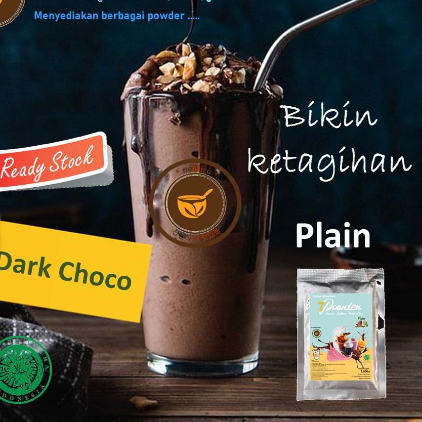 

BAYAR DITEMPAT✔️BUBUK MINUMAN PLAIN DARK CHOCO 1KG / Serbuk Minuman Es Boba Rasa Coklat Dark / Choco Powder Drink|SQ5