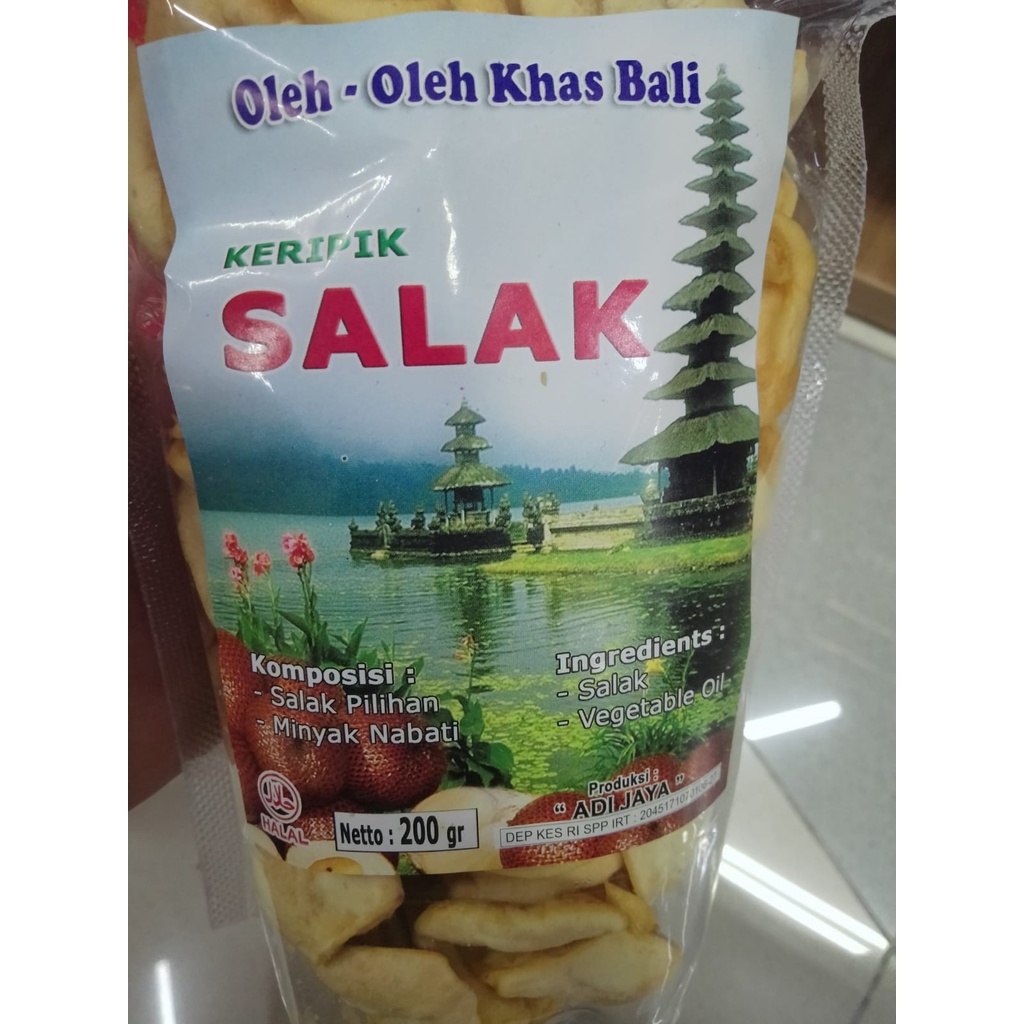 KERIPIK SALAK 200GR ADI JAYA ASLI KHAS BALI HALAL