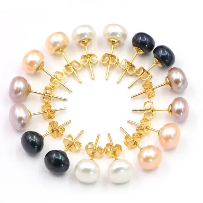 Giwang Tusuk Mutiara asli murah | Giwang Stud Mutiara Air Tawar  Asli