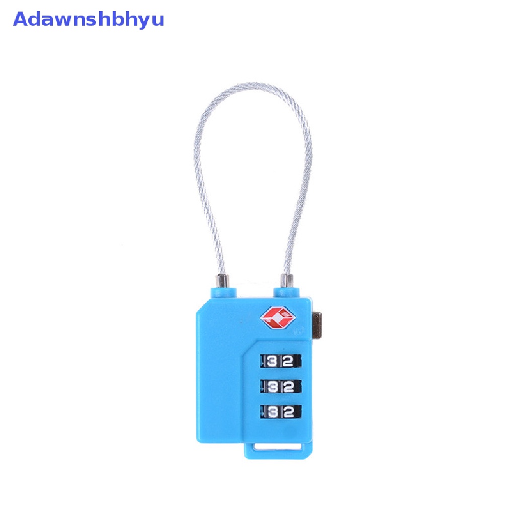 Adhyu TSA Resettable 3digi Combination Lock Koper Bagasi Travel Code Padlock ID