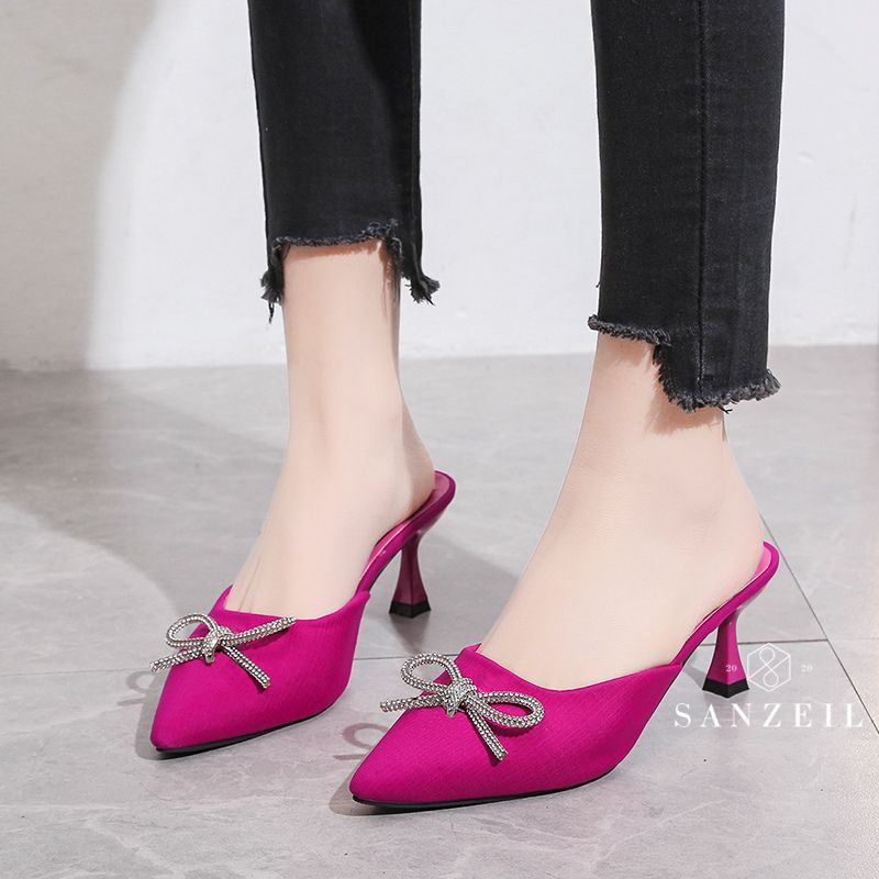 SANZEIL TYRA Sandal Hak Tinggi Import Elegan dengan Acc Pita 1678