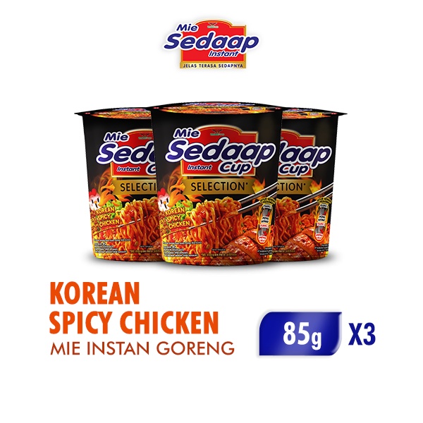 

Mie Sedaap Cup Korean Spicy Chicken 3 pcs