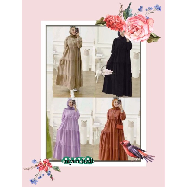 Midi Dress Rayon Twill Original / Midi Dress Polos Twill / MIDI DRESS