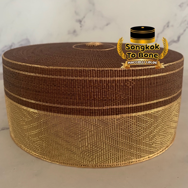 Songkok Recca Tembaga Gold Super Premium - Songkok Bugis - Songkok To Bone