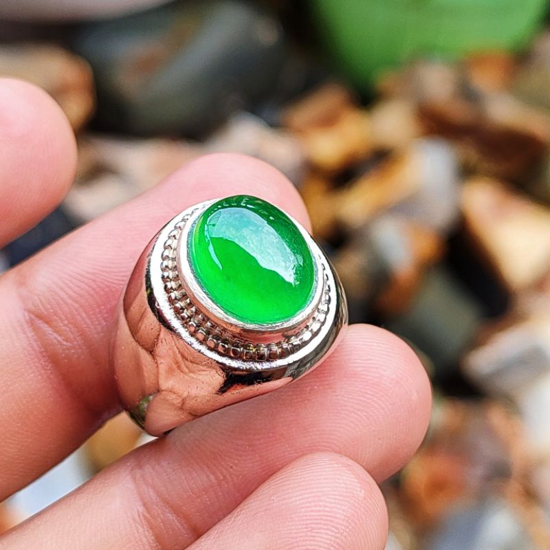 NATURAL JADEITE JADE GIOK BURMA ASLI KODE 02291