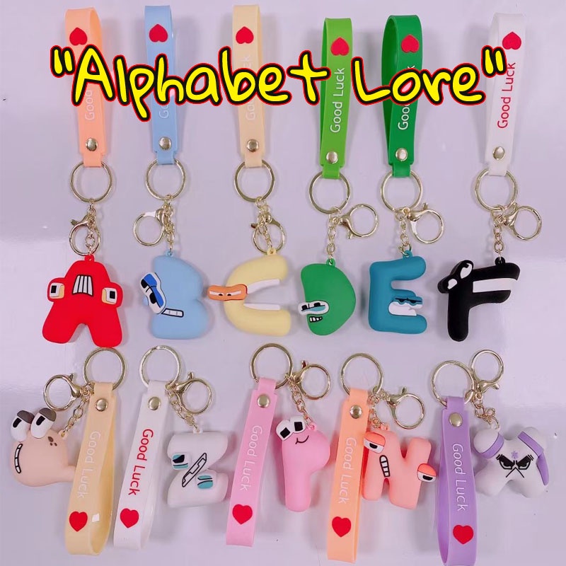 Alphabet Lore Colorful Keyring Angka Hadiah Natal