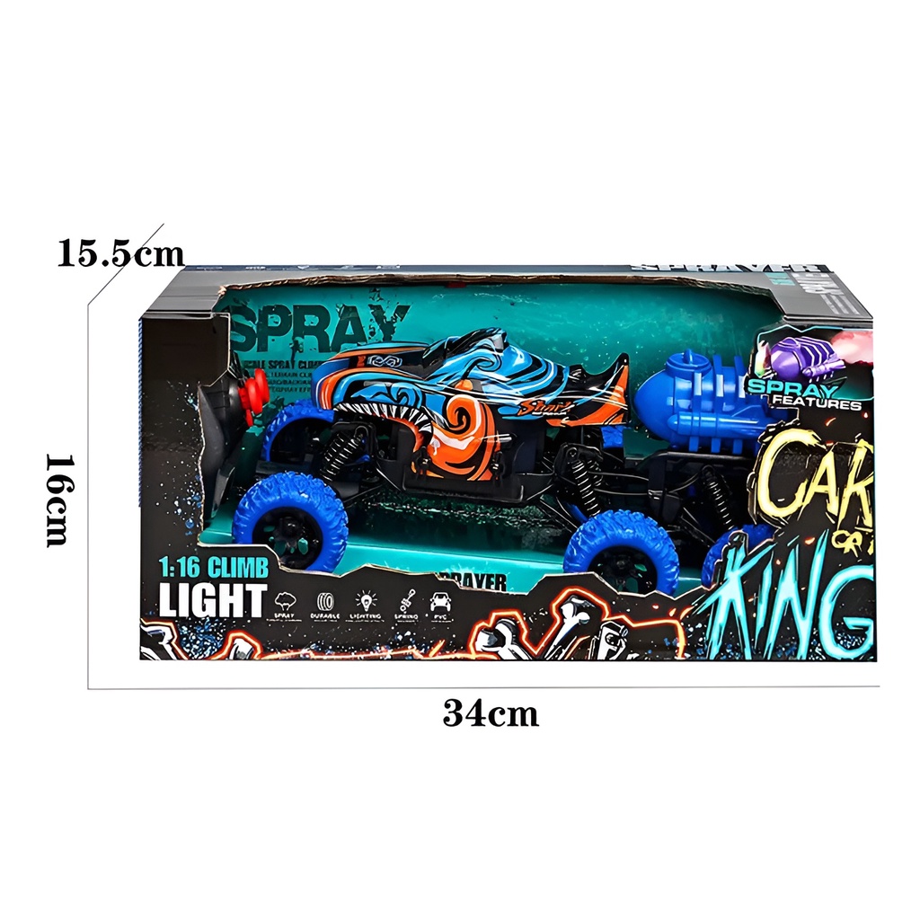 Mobil Remote Control Cross Country | Mainan Anak Cowok RC Light Climbling Car Spray | Mainan Anak Laki Laki Mobil Mobilan 3-4-5-6-7 Tahun