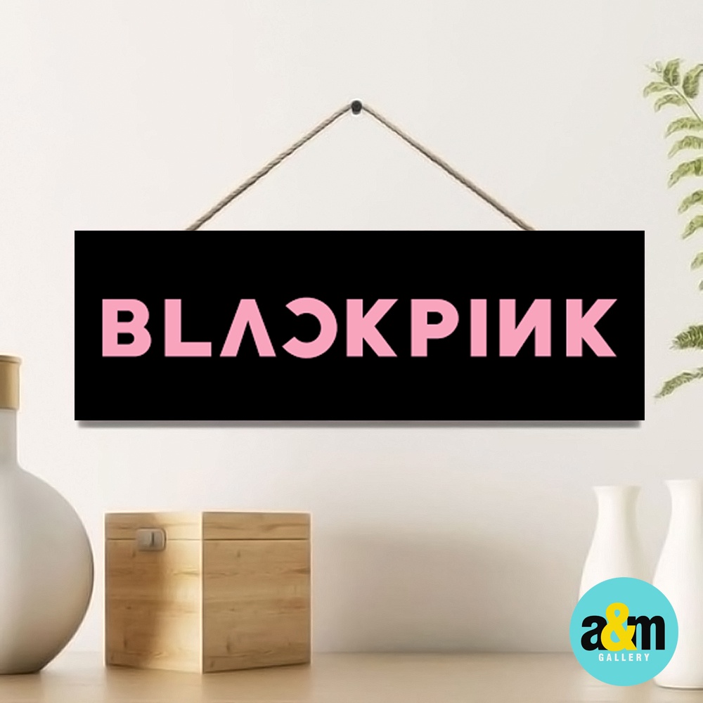 Poster Kayu BLACKPINK Ukuran 10 x 30 cm I Hiasan Dinding Dekorasi Kamar I Poster Kayu K-POP Dekorasi Kamar - A&amp;M