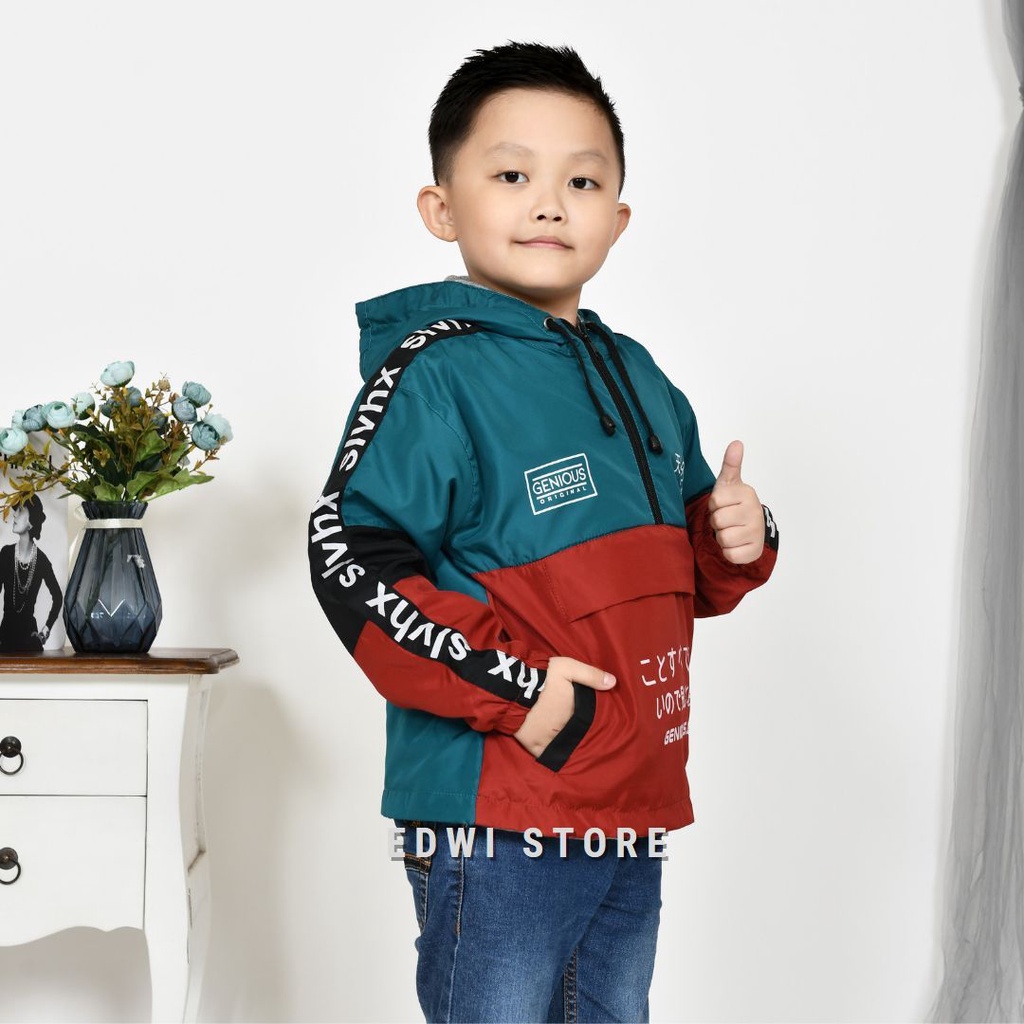 Jacket Anak Laki-laki -Jakket Anak Kantong Depan 1-12 tahun